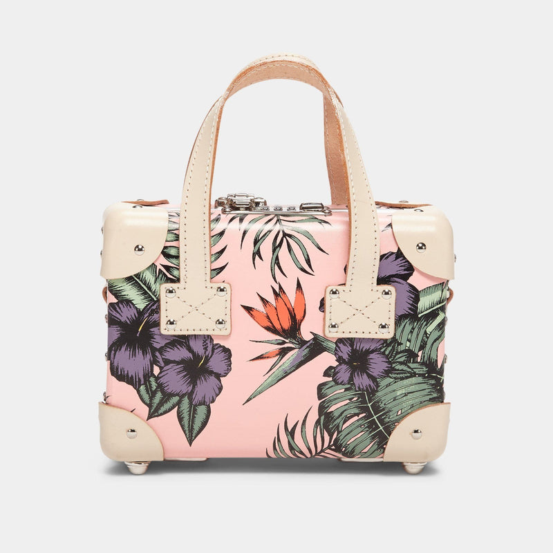 Product view of the mini Botanist fibreboard handbag in pink