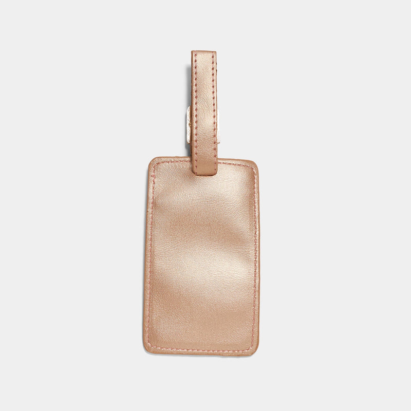 Metallic Vegan Leather - Luggage Tag