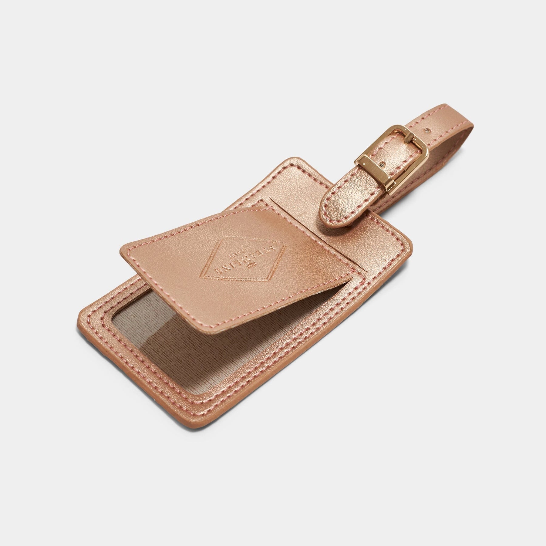 Metallic Vegan Leather - Luggage Tag