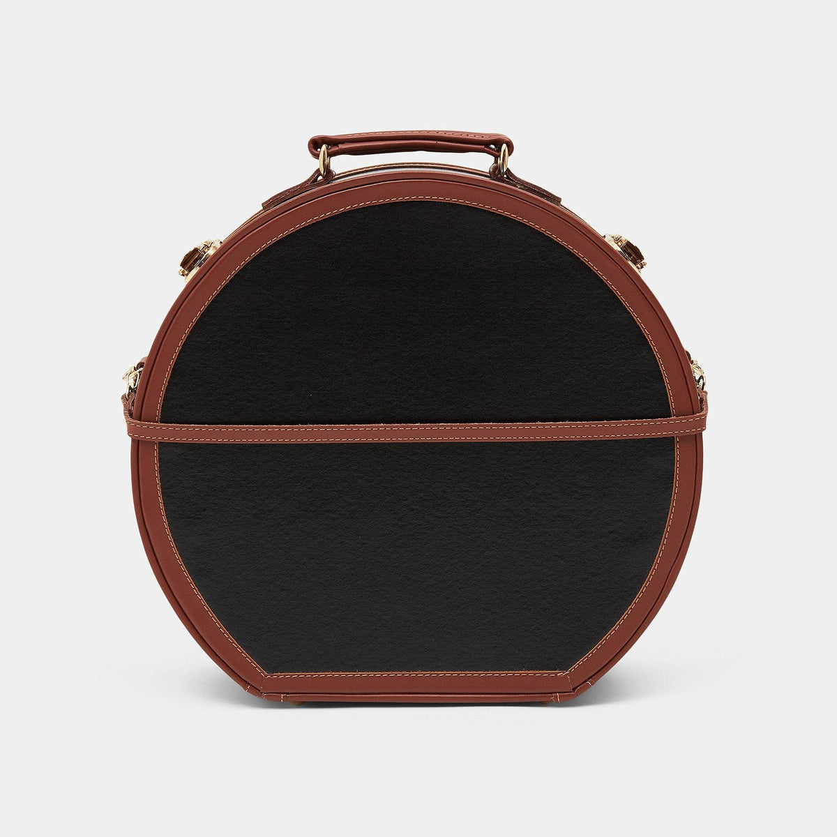 The Diplomat - Black Hatbox Large Hatbox Large Steamline Luggage 