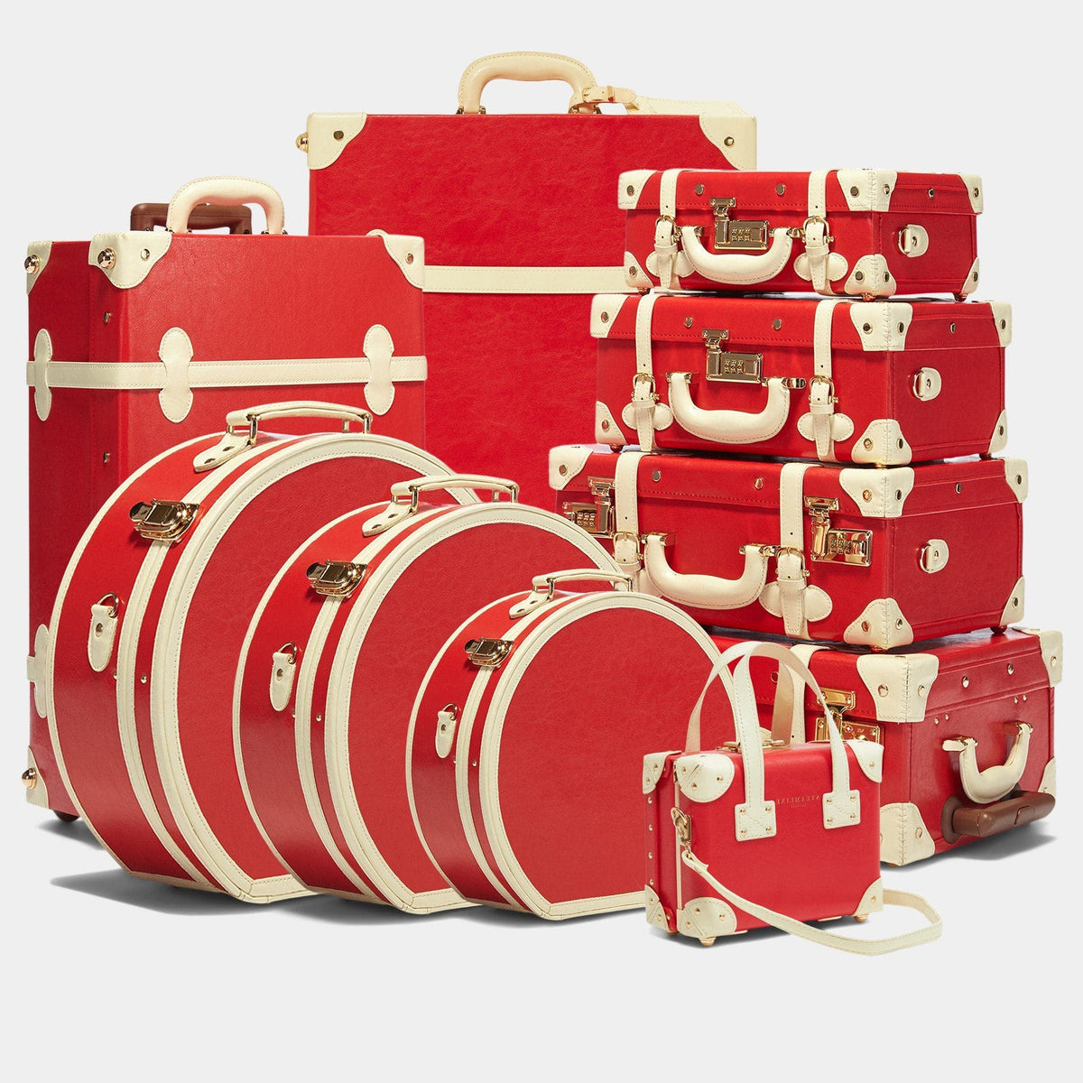 The Entrepreneur - Lip Print Deluxe Hatbox Hatbox Deluxe Steamline Luggage 