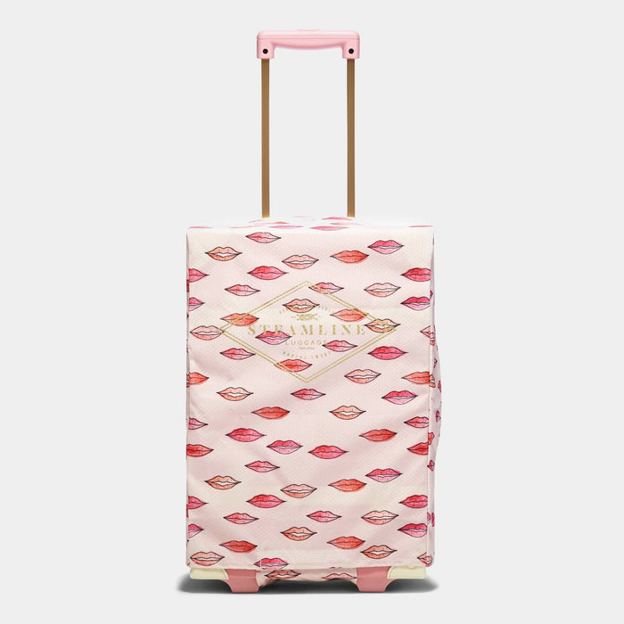 The Lip Print Protective Cover - Carryon Size Protective Cover Steamline Luggage 