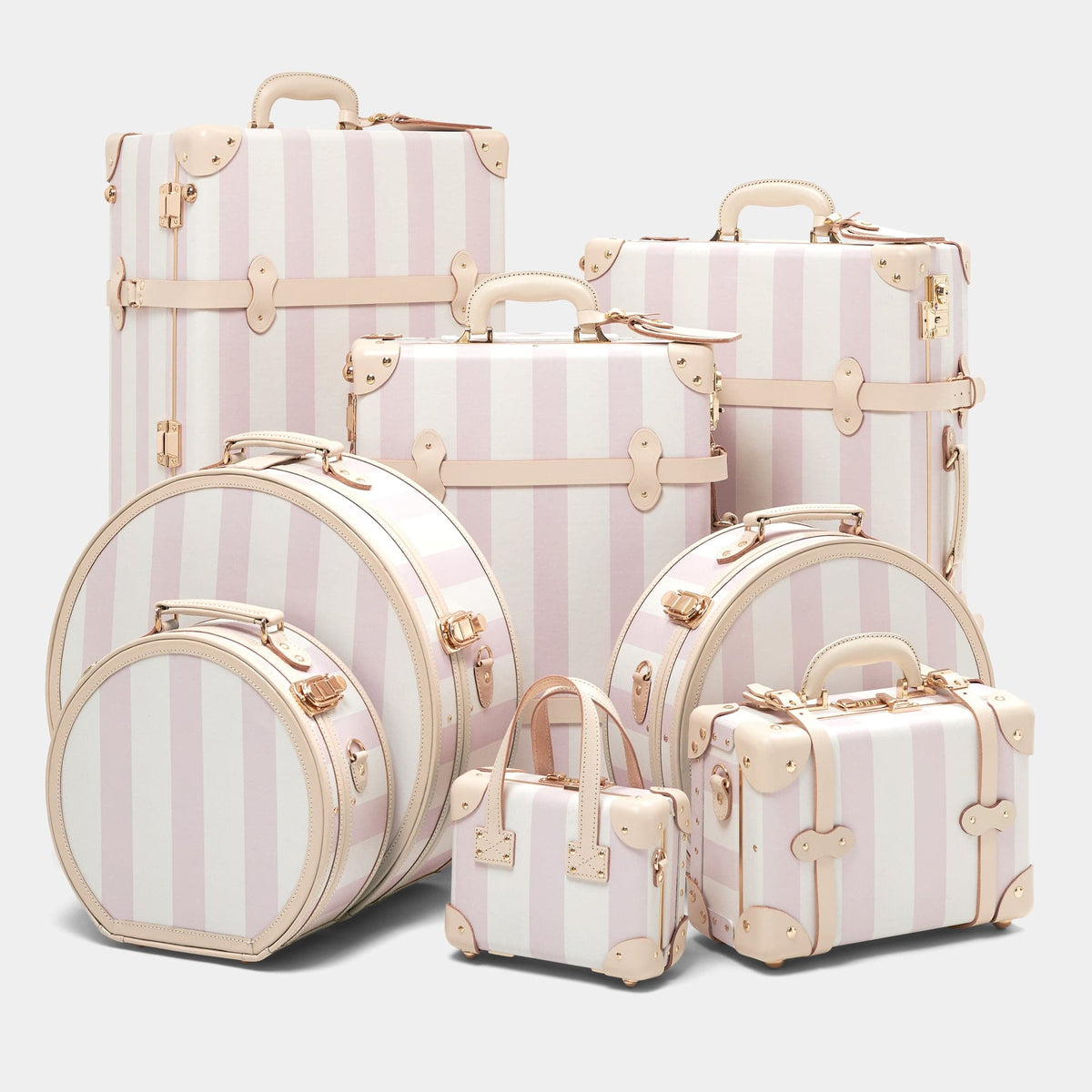The Illustrator - Pink Hatbox Large Hatbox Large Steamline Luggage 