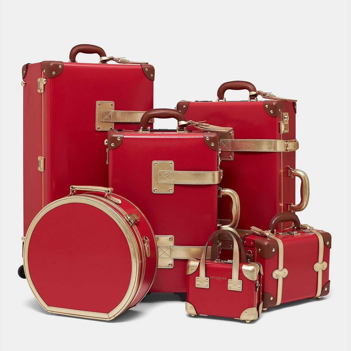 The Soprano - Red Mini Mini Steamline Luggage 
